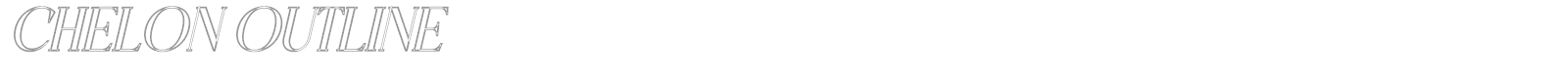 Chelon font preview
